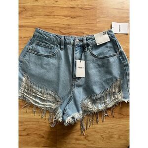 Forever 21 sparkly booty jean shorts with little diamonds, country girl see pict